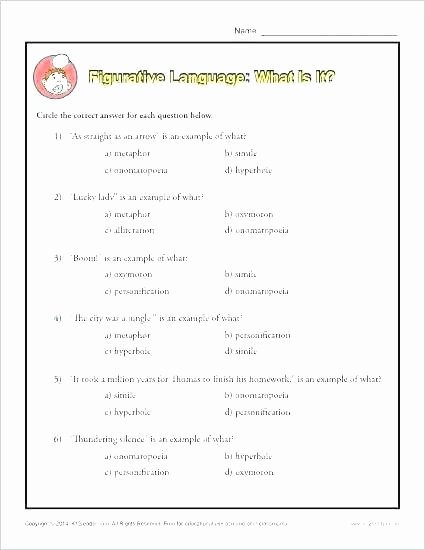 Literal and Nonliteral Worksheets Lovely Idiom Worksheets Basic Idioms Word Lists Activities and More
