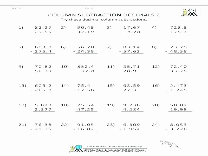 Long Division Decimals Worksheet Grade Math Division Fifth Practice Decimal Cover 7 Fractions