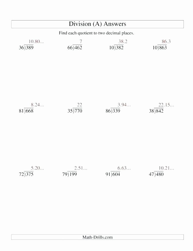 Long Division without Remainders Worksheet Grade Math 3 Digit Addition Worksheets Sheets with
