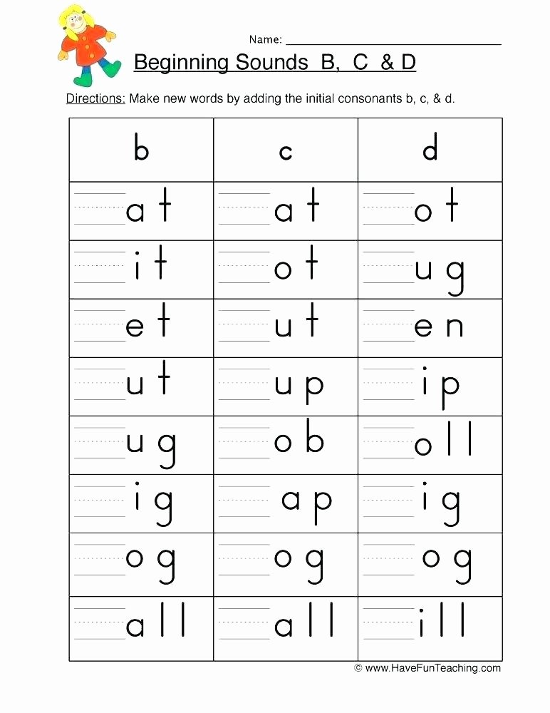 Long E Short E Worksheets B C D Beginning Worksheet 2 Phonics Worksheets Free