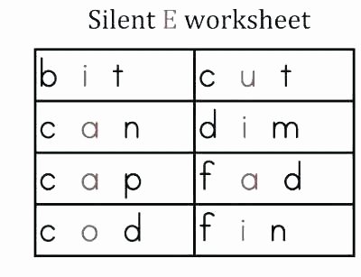Long Vowel Review Worksheets Long A Silent E Worksheets