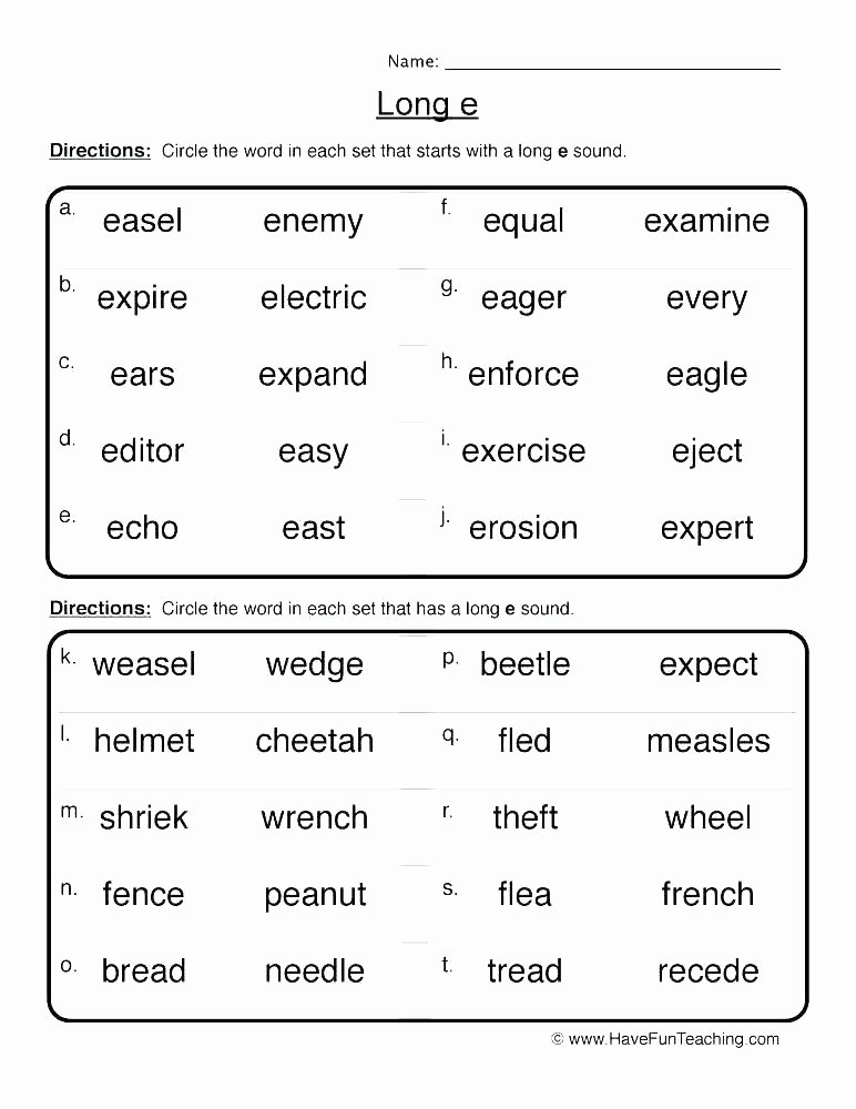 Long Vowel Silent E Worksheet Silent E Worksheets for First Grade – Letseatapp