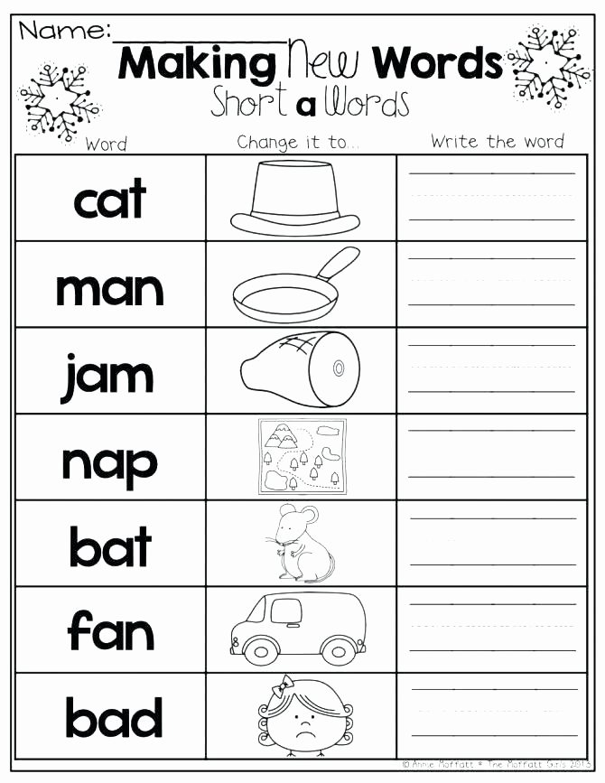 Long Vowel Worksheets Pdf Kindergarten Middle sound Worksheets sounds Free Long Vowel