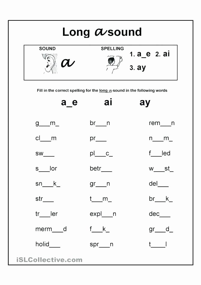 Long Vowels Worksheets Pdf 4th Grade Phonics Worksheets Pdf