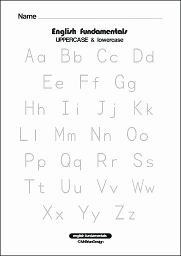 Lower Case Alphabet Worksheet Identifying Upper and Lowercase Letters Worksheets