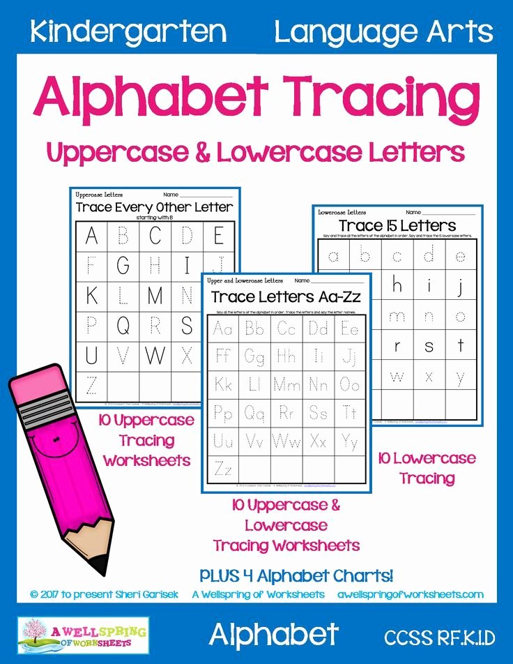 Lowercase Alphabet Tracing Alphabet Tracing Worksheets Uppercase &amp; Lowercase Letters