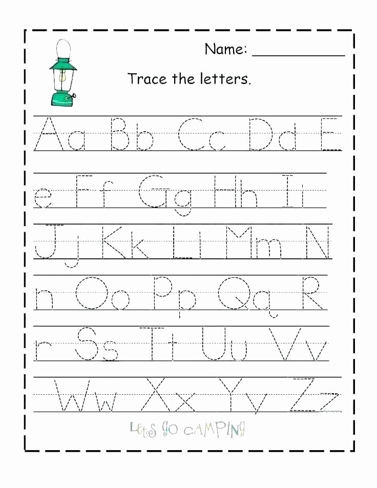 Lowercase Letter Tracing Worksheet Capital Letter Tracing Worksheets Full Size Preschool J H