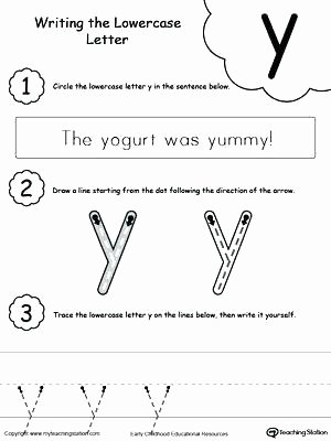 Lowercase Letter Tracing Worksheet Free Writing Lowercase Letter Y Your Child Practice Tracing