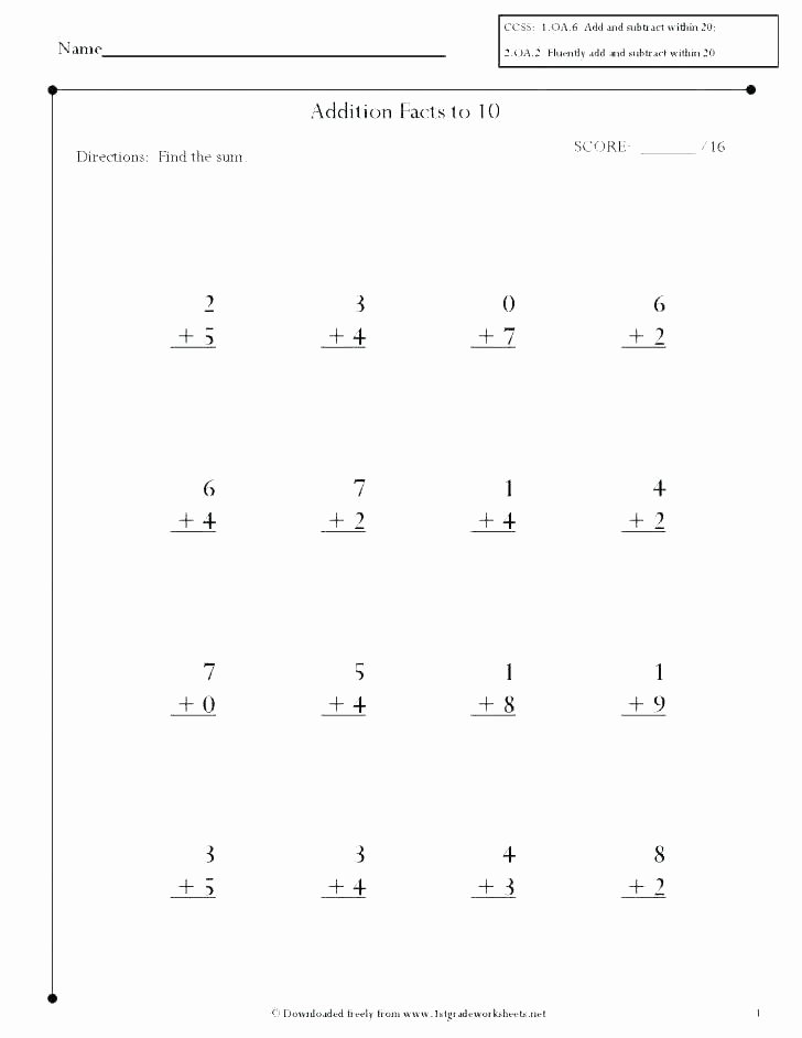 Mad Minute Addition Easy Math Addition Worksheets
