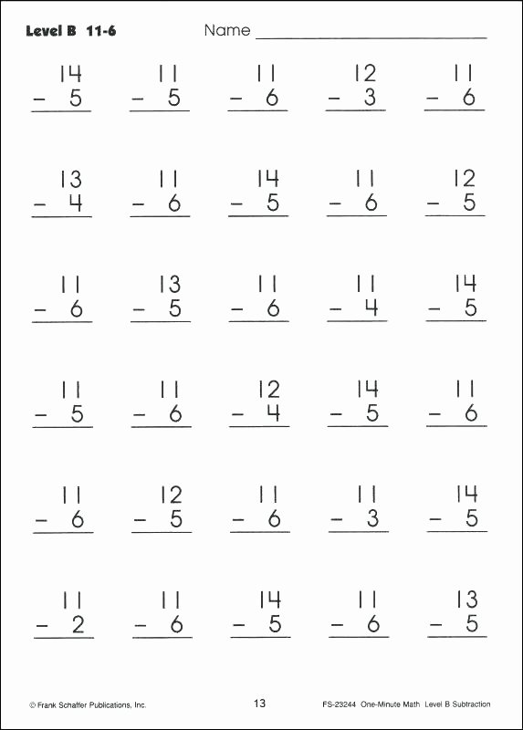 Mad Minute Subtraction Worksheets Mad Minute Math Addition and Subtraction Worksheets 5 Drills