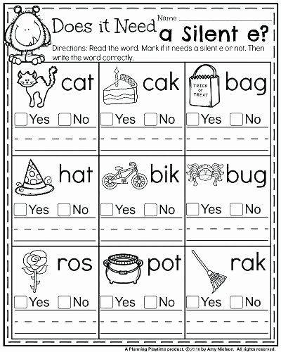Magic E Worksheets Free Silent E Worksheets Free Best Long Vowels Word Study
