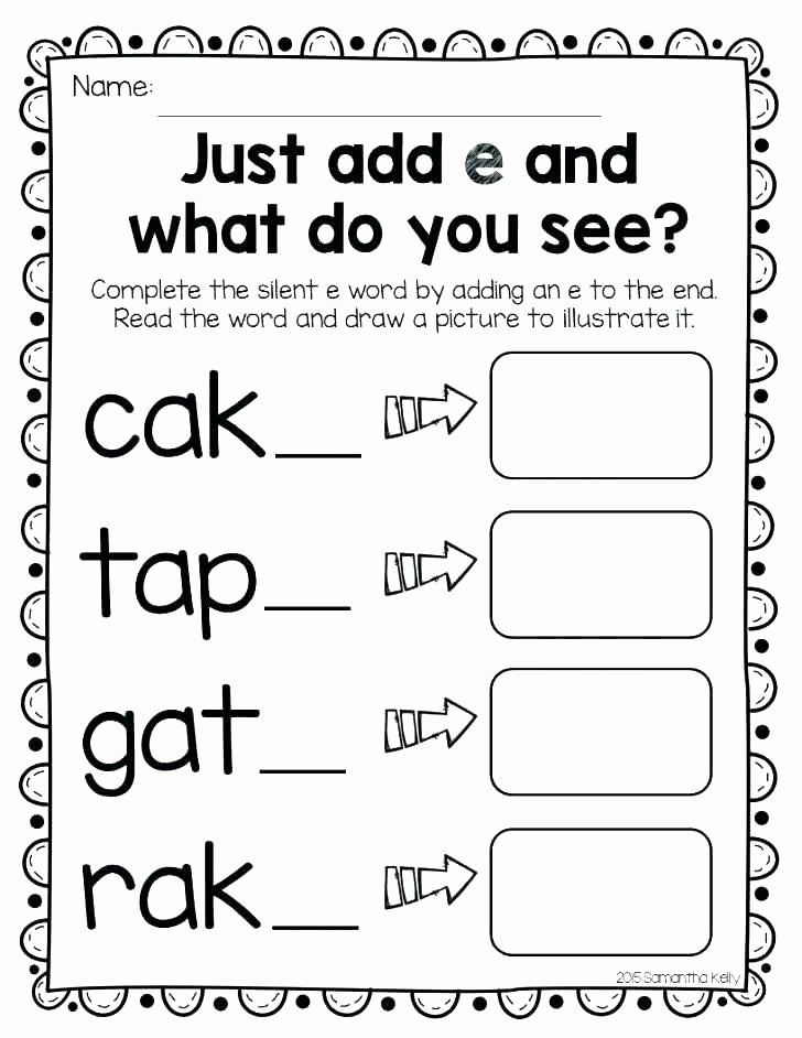 Magic E Worksheets Free Silent E Worksheets Grade to Free Download Short 2 A for