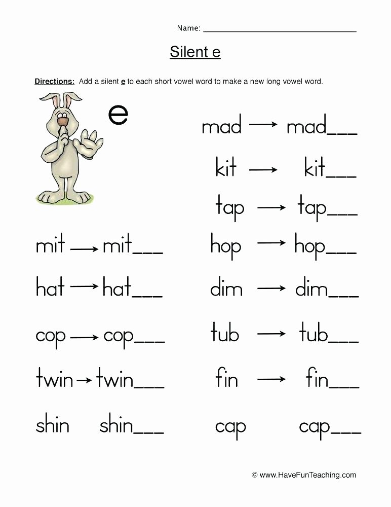 Magic E Worksheets Ks1 Letter E Worksheets for Kindergarten