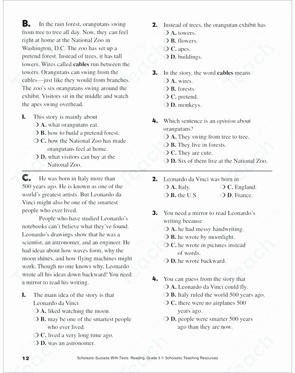Main Idea 3rd Grade Worksheets Nonfiction Worksheets Grade Main Idea Worksheets Grade