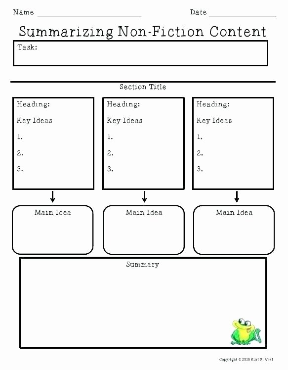summary and main idea worksheet 1 summarizing worksheets academic text informational 5th grade