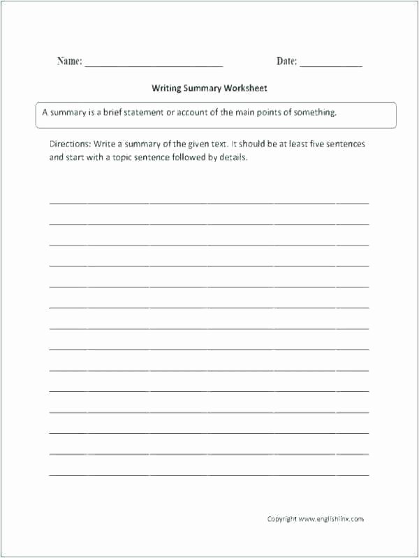 Main Idea and Summary Worksheets Summary Writing Worksheets Summary Writing Worksheets Igcse