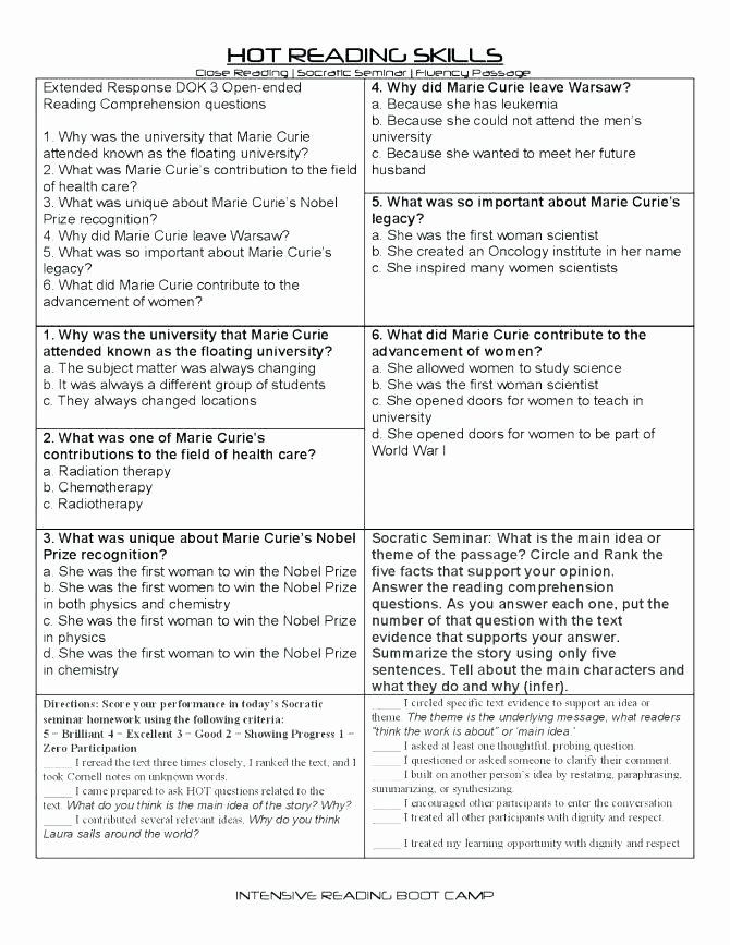 Main Idea Worksheets Grade 1 Medium to Size Reading Sage Close Passages Free