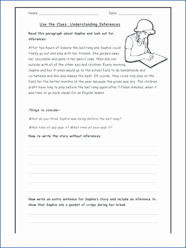Making Inference Worksheets 4th Grade Inference Worksheets 10th Grade