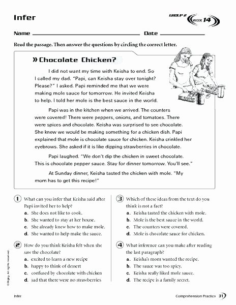 Making Inferences Worksheet 4th Grade Inference Worksheets Grade 3 5 and Worksheet Practice Making