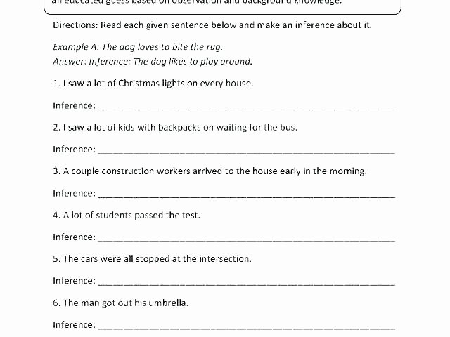Making Inferences Worksheet Pdf Inferences Worksheets Inference Grade Making Worksheet Free