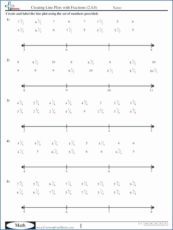Making Line Graph Worksheets Line Plots with Fractions Worksheets Making Line Plot