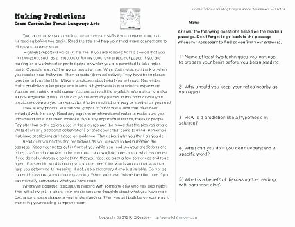Making Predictions Worksheets 2nd Grade Making Prediction Worksheets 1st Grade Prediction Worksheets