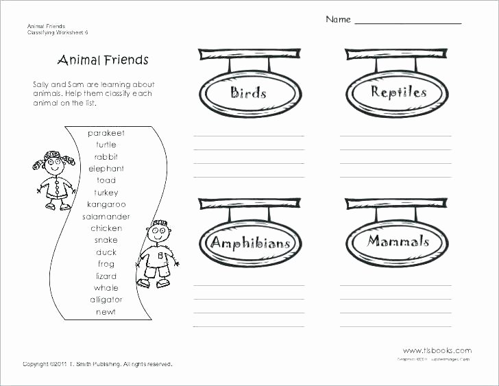 Mammals Worksheets for 2nd Grade Reptile Worksheets for Preschoolers
