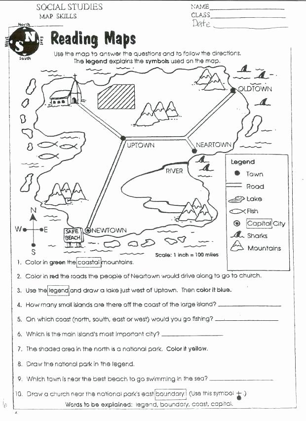 Map Reading Practice Worksheets New Reading Practice Worksheets for Grade Math Sage Close