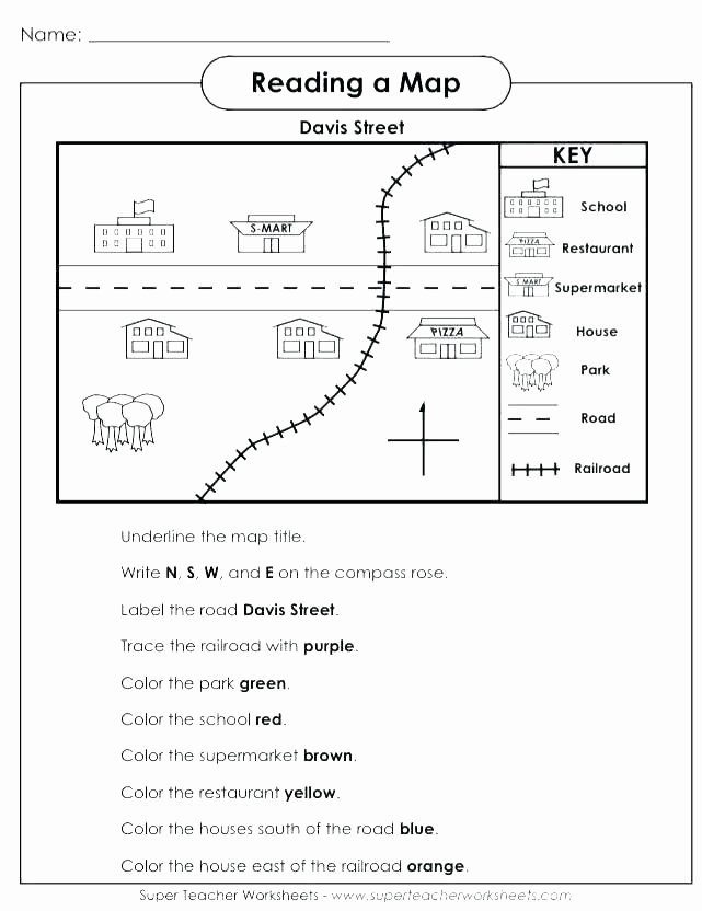 Map Scale Worksheet 3rd Grade Map Worksheets for Kids