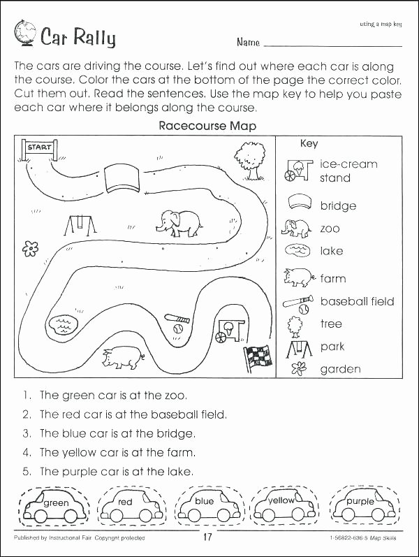 Map Skill Worksheets First Grade social Stu S Worksheets Pdf Ets for Math Et 4