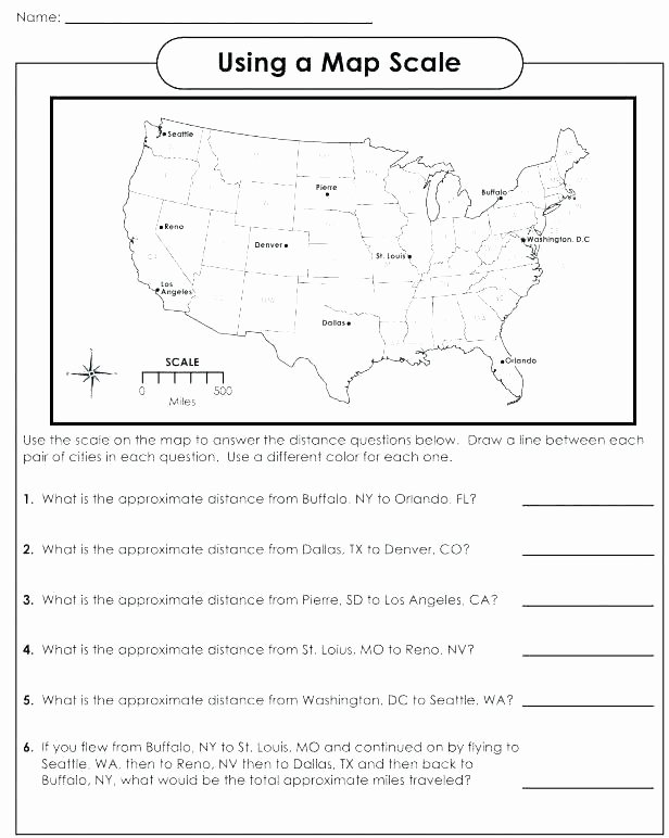 Map Skills Worksheet 2nd Grade Awesome Worksheets Best Maps School Teaching social