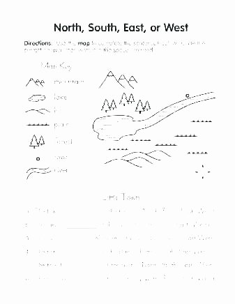 Map Skills Worksheet 4th Grade Basic Map Skills Worksheets Free Mapping Label It First