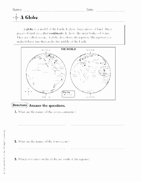 Map Skills Worksheets Answers Geography Pdf Worksheets