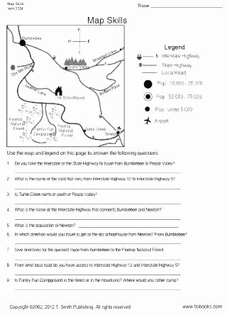 Map Skills Worksheets Answers Map Practice Worksheets
