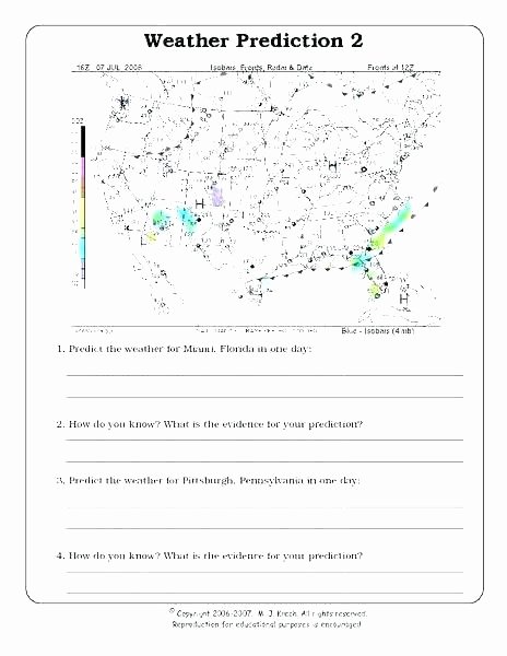 Map Worksheets for 2nd Grade Weather Map Worksheets Grade Reading Worksheet Printable for