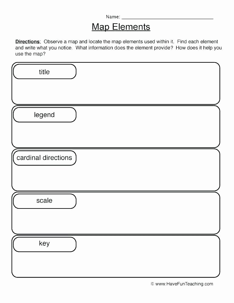 Map Worksheets for 2nd Grade Worksheet Map Skills Worksheets Grade Free Scale Middle