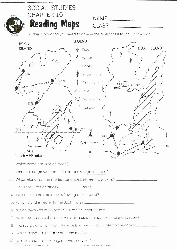 Map Worksheets for First Grade Free Printable Map Worksheets Free Printable Map Skills