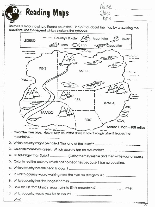 Map Worksheets for First Grade Map Worksheets for First Grade Story Key Activities