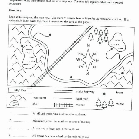 Maps Worksheets 2nd Grade social Stu S Map Worksheets Skills Study Notes 2nd Grade