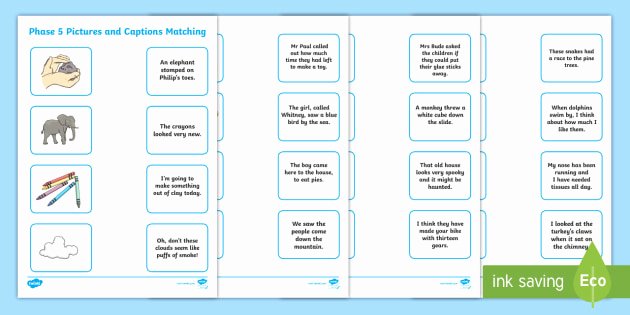 Matching States and Capitals Worksheet Phase 5 and Captions Matching Worksheet Phonics