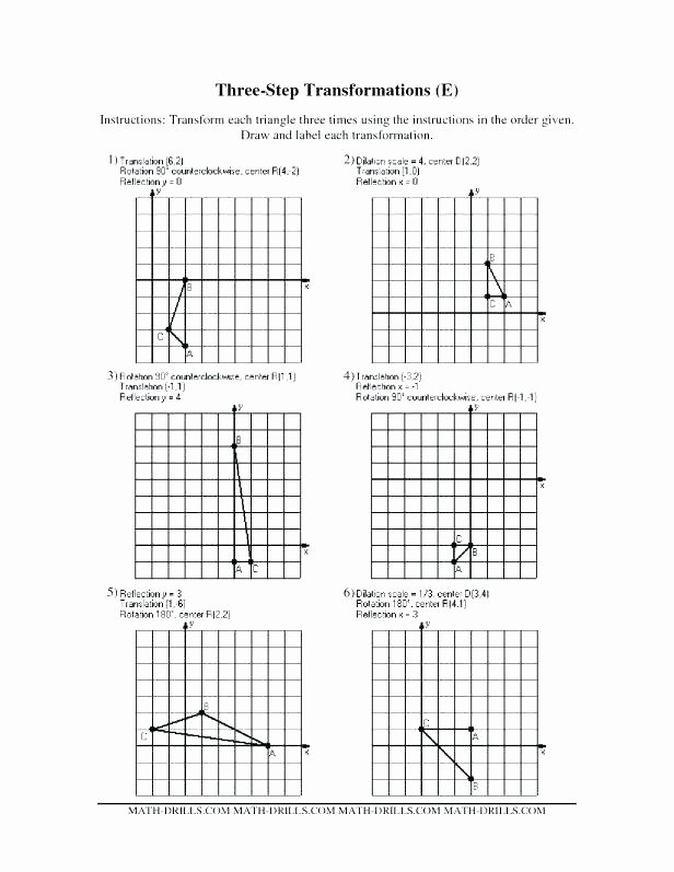 Math Aids Reflections Worksheet Geometry Dilation Math Worksheets Aids