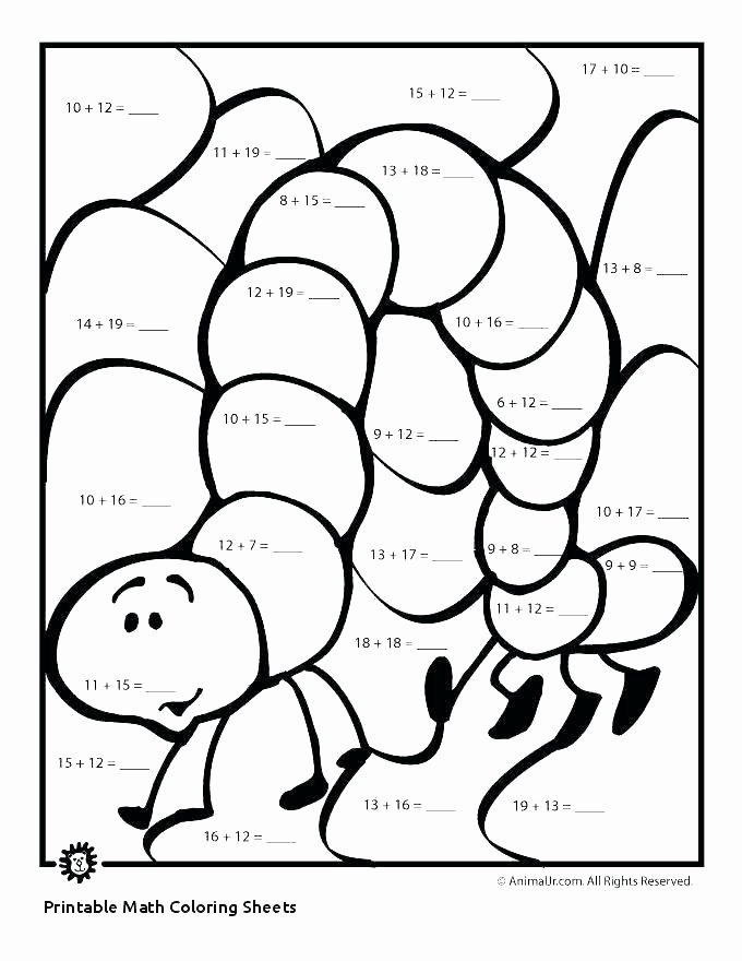Math Coloring Worksheets 2nd Grade New Free First Grade Math Worksheets Second for E Printable