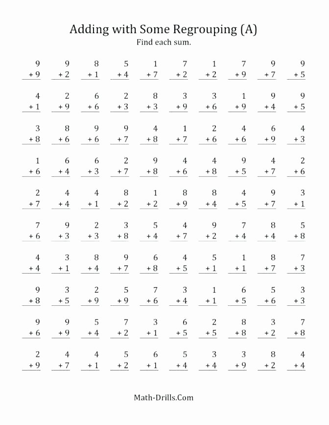 Math Drills Long Division 1 Minute Math Drills Addition – originalpatriots