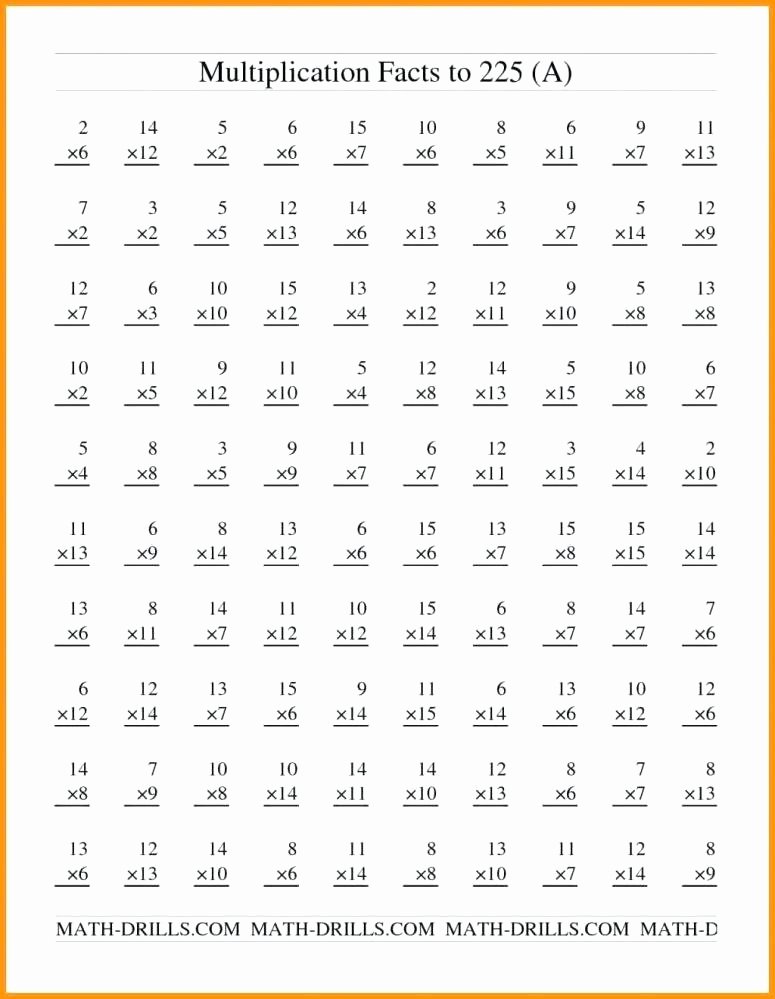 Math Drills Long Division E Minute Drills Free Times Tables Worksheets 1 Math Mad