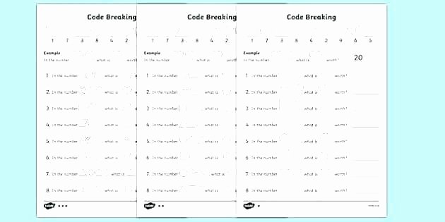 Math Secret Code Worksheets Code Breaking Worksheets Maths Ks3 Break the Blessed are