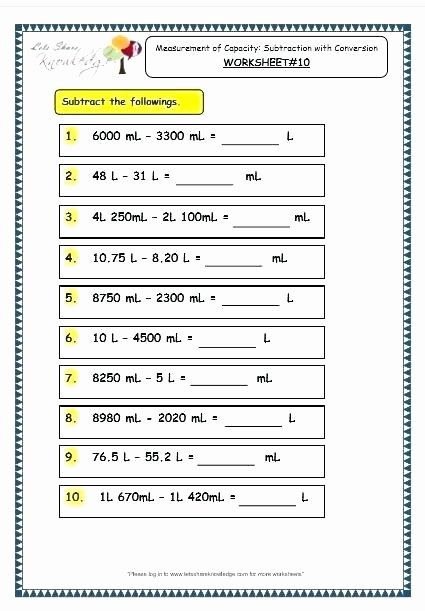 Measurement Worksheet Grade 3 4th Grade Math Measurement Worksheets