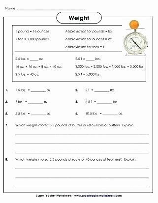Measurement Worksheets 5th Grade 5th Grade Measurement Worksheets Printable Measurement