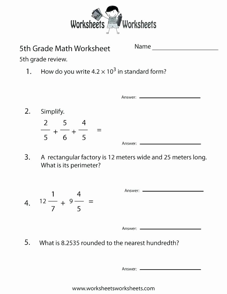 Measurement Worksheets 5th Grade Word Problem Worksheets for 5th Grade – Akasharyans