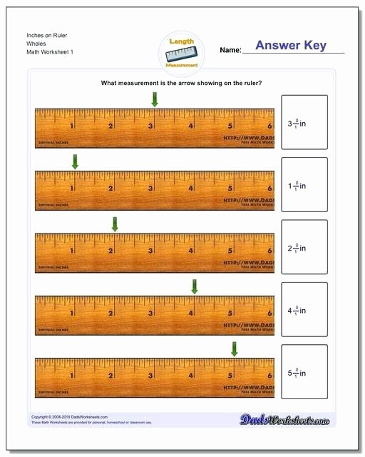 Measurement Worksheets for 2nd Grade Inches Measurement Inches Measurement Worksheets Ruler