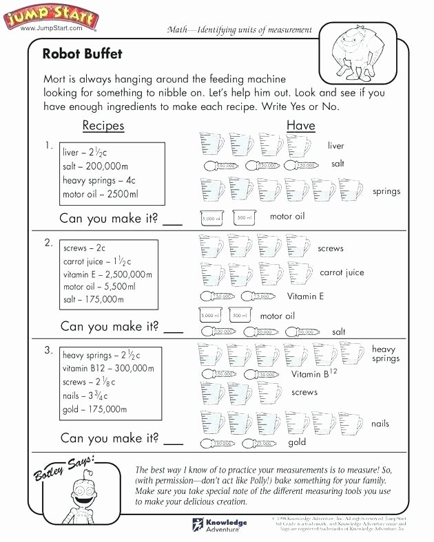 Measurement Worksheets for 3rd Grade Unit Fraction Worksheets Image Collections Free Printable